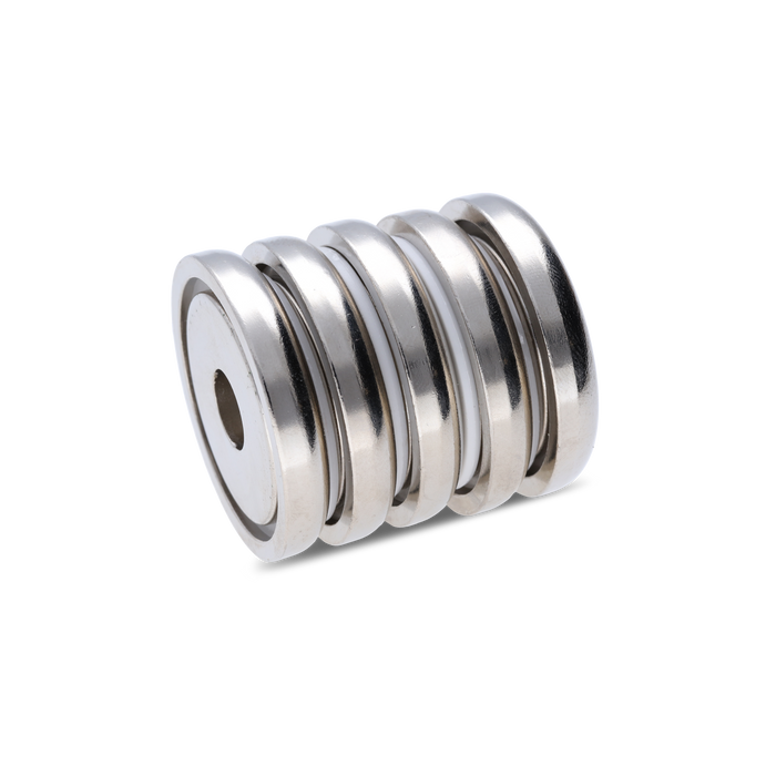 Neodymium Pot magnet with cylindrical borehole Ø42mm