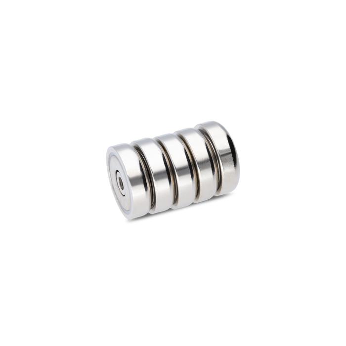 Neodymium Pot magnet with internal thread Ø25mm - M5