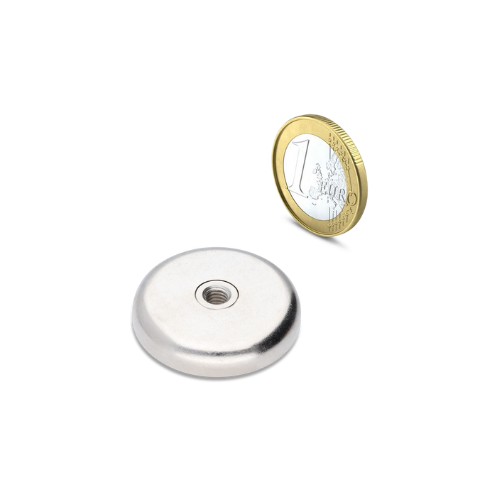 Neodymium Pot magnet with internal thread Ø40mm - M6
