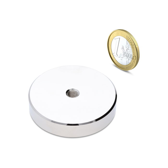 Neodymium Pot magnet with internal thread Ø60mm - M8
